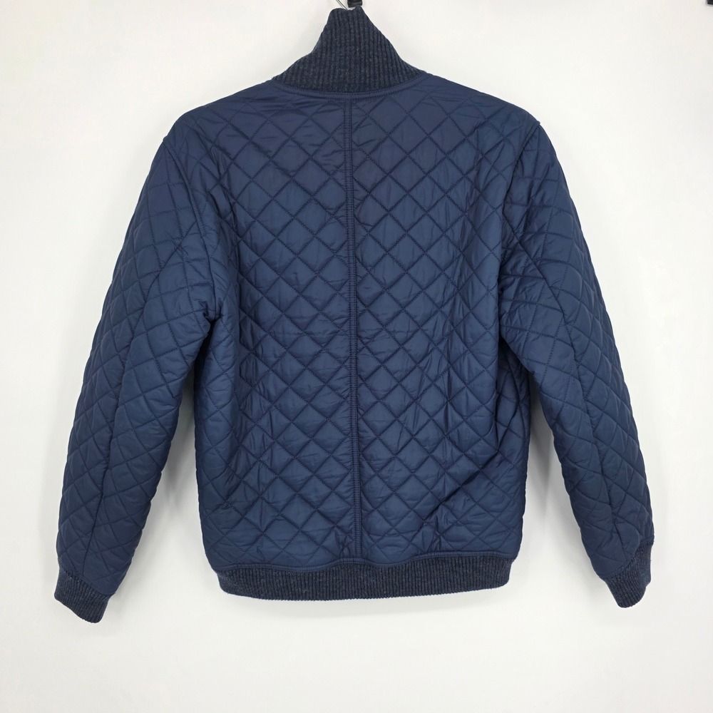 Southern Tide Mens Quilted Bomber Jacket Navy Blue Full Zip Small - Picture 4 of 10
